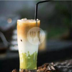 Iced Kopi Susu Avocado   Toping