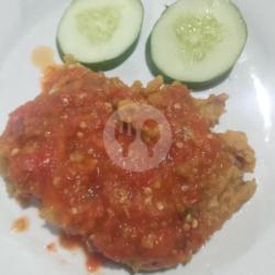 Ayam Geprek Tanpa Nasi Sop