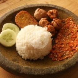 Nasi Bakwan Penyet