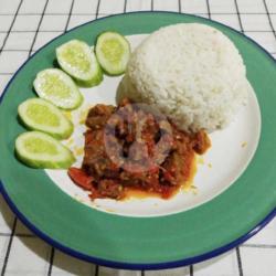 Paket Oseng Mercon Daging Pedas   Nasi