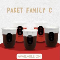 Promo Hemat Paket Family C - Belgian Dark Chocolate, Black Tea Strawberry Mango, Macchiato