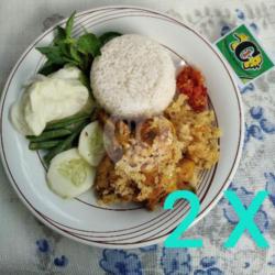 Double Nasi Dada Ayam Kremes