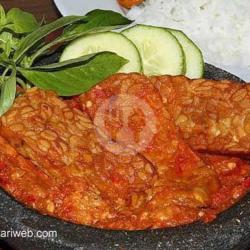 Lalapan Tempe Penyet   Nasi