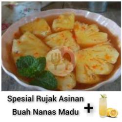 Zsepesial Rujak Asian Nanas Madu    Es Jus Peras Lemon