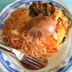 Nasi Campur Telur Petis Bonus Gorengan