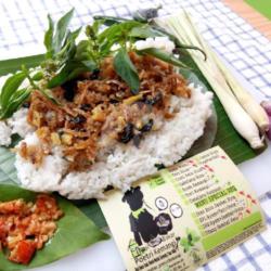 Nasi Bakar Teri Kemangi (s)