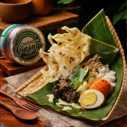 Nasi Pecel   Telur Bali   Air Mineral