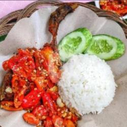 Nasi Bebek Geprek Sambal Bawang