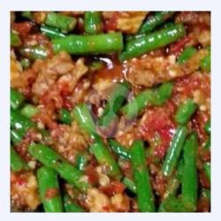 Balado Kacang Panjang Campur Tempe Orek