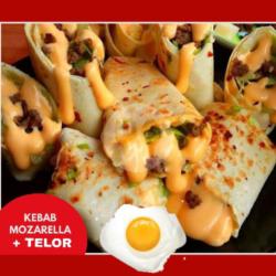 Kebab Mozarella   Telor Hemat Spesial Double Cheese