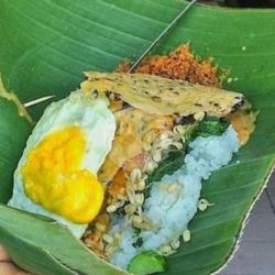 Nasi Pecel Pincuk Asli Madiun   Telor