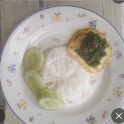 Sego Sambel Ijo Telor Ceplok   Es Teh