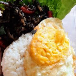 Cumi Hitam With Rice And Egg