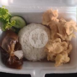 Nasi Cumi Lada Hitam (saus Pisah)