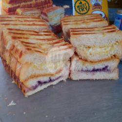 Roti Bakar Keju Susu - Blueberry Susu