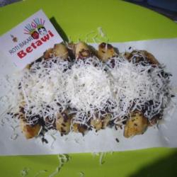 Pisang Bakar Coklat Messes Susu Keju Parut