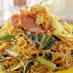 Bihun Goreng Sosis   Telur Dadar