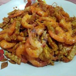 Paket 9 Udang Manis Medan Sambalado Amdaliman   Nasi   Sayur Singkong   Sop B2