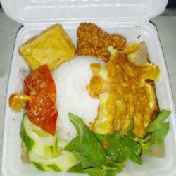 Nasi Penyetan Telur Dadar / Ceplok