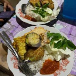 Nasi Tempe,telor Penyet