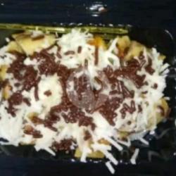 Pisang Coklat Goreng Iris