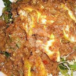 Nasi Pecel   Telur Dadar