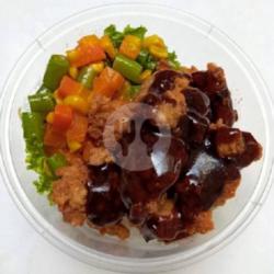 Chicken Pop Rice Sauce Teriyaki