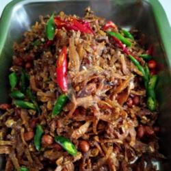 Nasi Teri Balado Oreg Tempe Kering Sambel