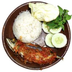 Nasi Ikan Salem Penyet