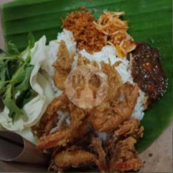 Nasi Udang Geprek