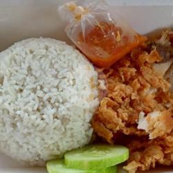 Ayam Chiken Geprek  Nasi