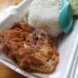 Telur Ceplok Geprek   Nasi