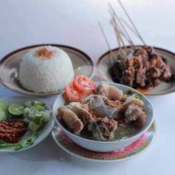 Paket Hemat Sop, Sate, Nasi