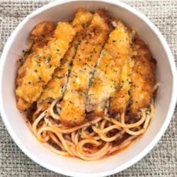 Spaghetti Bolognese Chicken Katzu