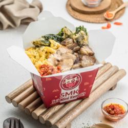 Sei Mini Komplit Scramble Egg Sambal Lombok Ijo