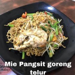 Mie Pangsit Goreng Telur Vegetarian