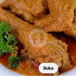 Ayam Kampung Masak Merah Sdh Pakek Nasi Kumplit Lalab Dan Estimun Serut