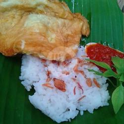 Paket Nasi Telur Dadar   Tempe Goreng   Es Teh