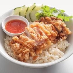 Promo Ricebowl Hainam Ayam / Cumi / Dori Crispy Salted Egg