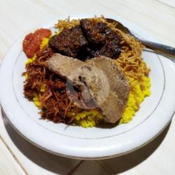 Nasi Kuning Paru   Daging