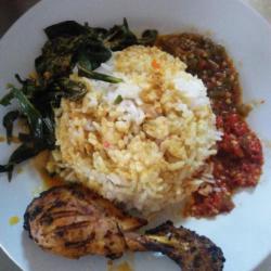 Nasi Ayam Bakar   Kuah   Sayur   Sambal