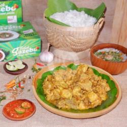 Paket 1 Ekor Ayam Palekko  Nasi   Sup  Esteh