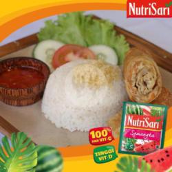 Nasi Lumpia Bom Sosis Sambal Ijo