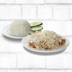 Paket Ayam Geprek Cheddar   Nasi