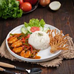 Shrimp/squid Rice Blackpaper