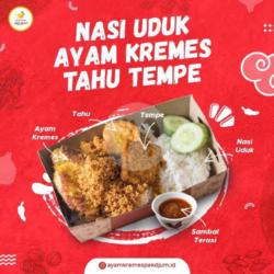 Nasi Uduk Ayam Kremes Tahu Tempe