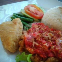 Ayam Geprek Balado   Nasi