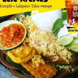 Ikan Nila Krispy Komplit Tempe Tahu   Nasi   Es Teh