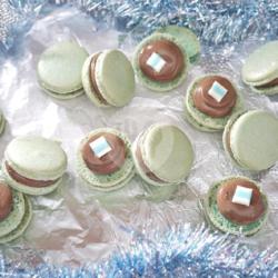 Mint Choco Macarons