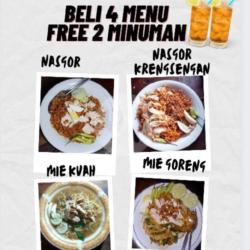 Bebas Pilih 4 Menu Free 2 Minuman